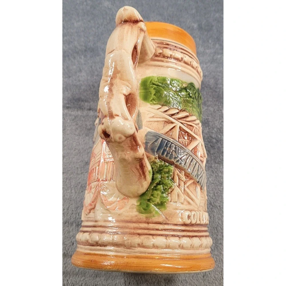 Vintage Souvenir Universal Studios Hollywood CA‎ Collapsing Bridge Beer Stein